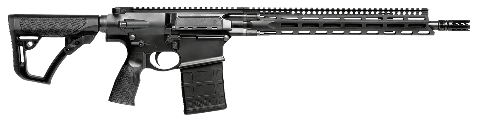 Daniel Defense 0215707258067 DD5 V3 *CO Complaint 7.62x51mm NATO 16" No Magazine Black Hard Coat Anodized Black Phosphate 6 Position w/SoftTouch Overmolding Stock Black Polymer Grip