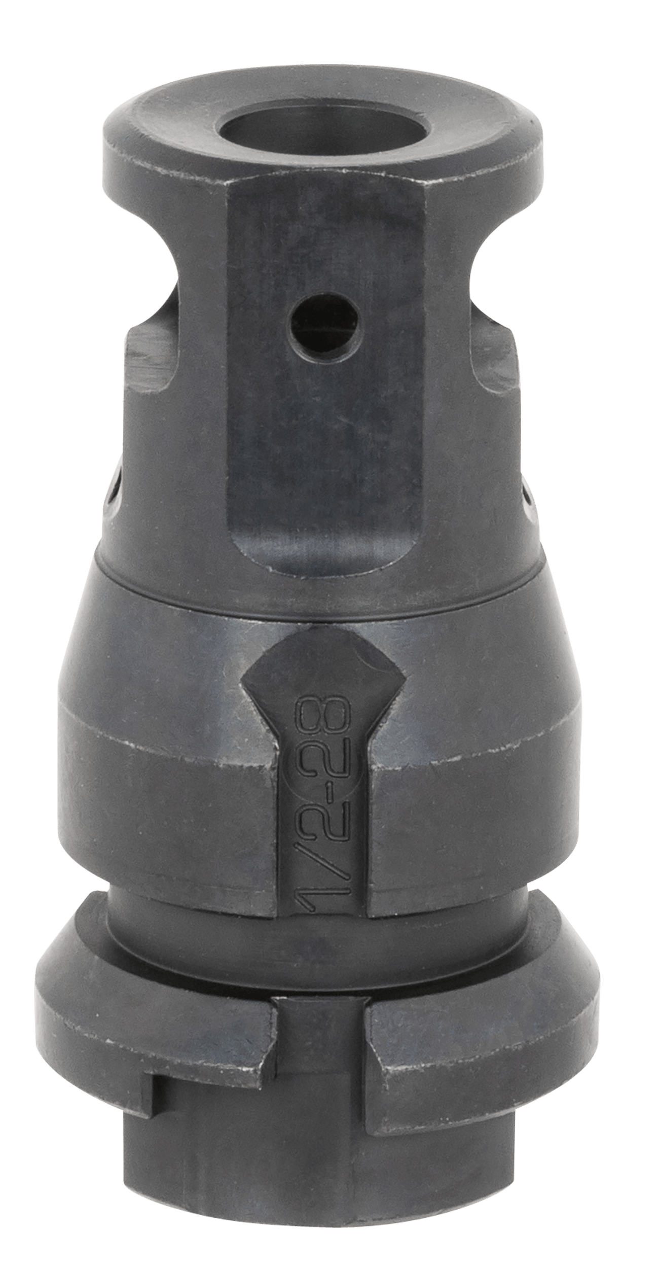 Dead Air DA109 KeyMount Muzzle Brake Black with 1/2"-28 tpi Threads & 2.60" OAL for Sandman Series, KeyMo Equipped Nomad-30 & Primal Suppressors
