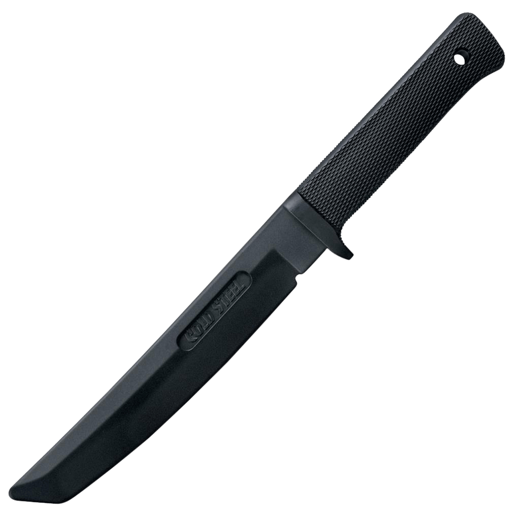 Cold Steel CS92R13RT Recon Rubber Trainer 7" Fixed Tanto Plain Black Santoprene