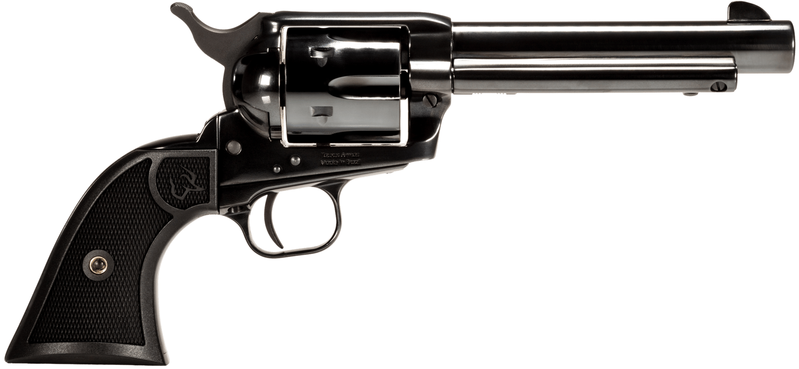 Taurus 2-D4551 Deputy  Medium Frame 45 Colt (LC) 6rd 5.50" Polished Black Steel Barrel, Cylinder & Steel Frame, Black Polymer Grip, Transfer Bar Safety
