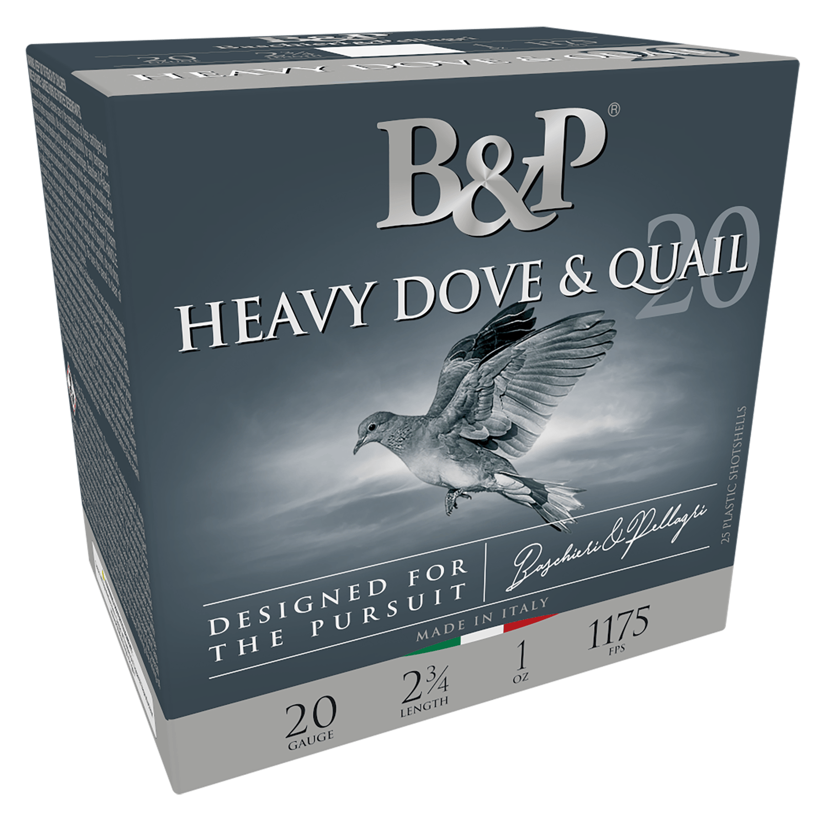 B&P Ammunition 20BD8 Heavy Dove & Quail  20Gauge 2.75" 1oz 8Shot 25 Per Box/10 Case