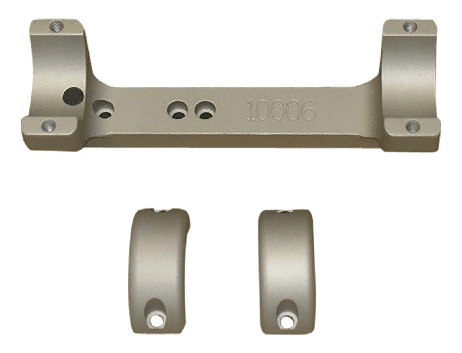 DNZ 10005 Game Reaper Scope Mount/Ring Combo Silver 1" Tube Fits TCA Impact/Triumph/Pro Hunter FX/Pro Hunter/Omega/Encore Rifle, Medium Rings