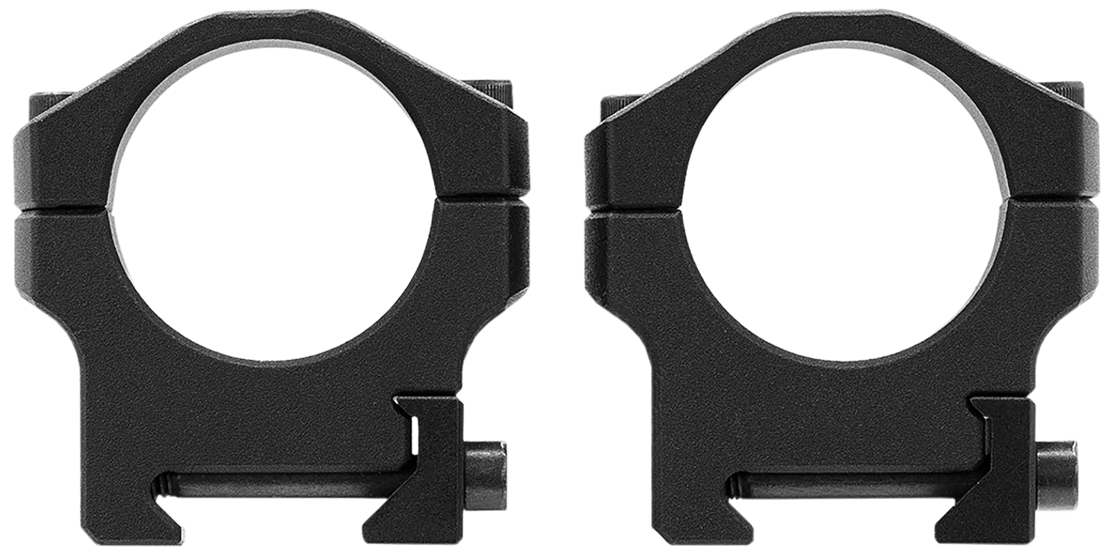 Mdt Sporting Goods Inc 103549BLK Scope Rings Scope Ring Set Black Anodized Aluminum 34mm Tube High Picatinny