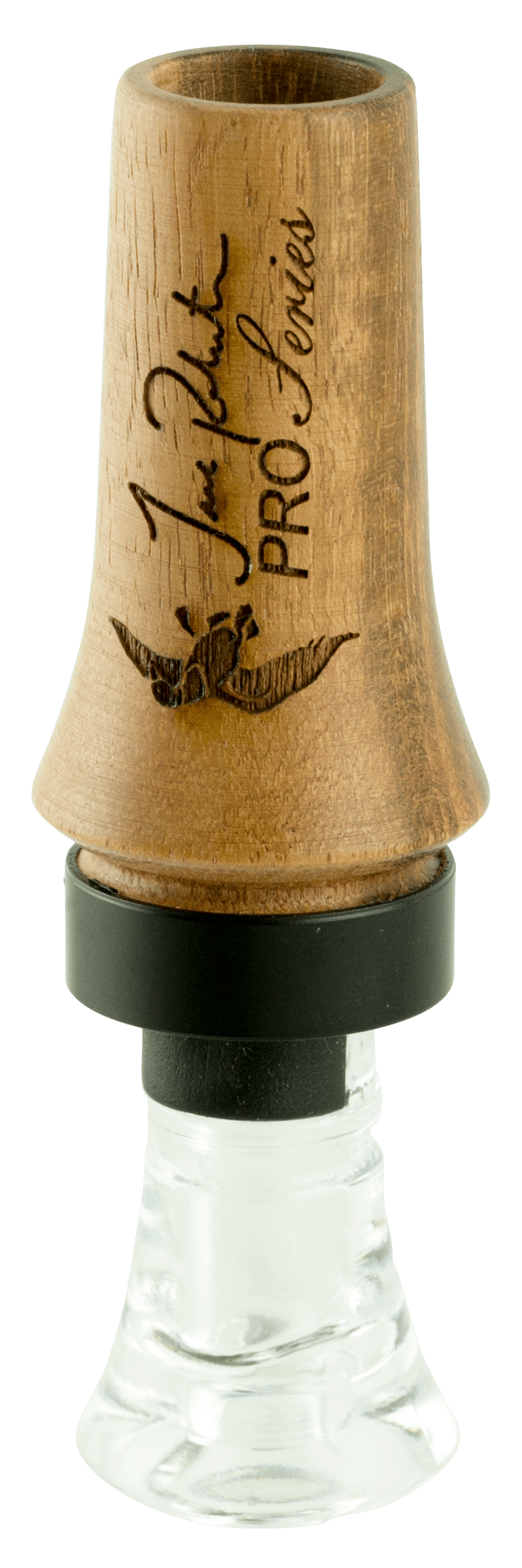 Duck Commander DCPROTW Jase Pro Series  Double Reed Mallard Hen Sounds Attracts Ducks Natural Tigerwood