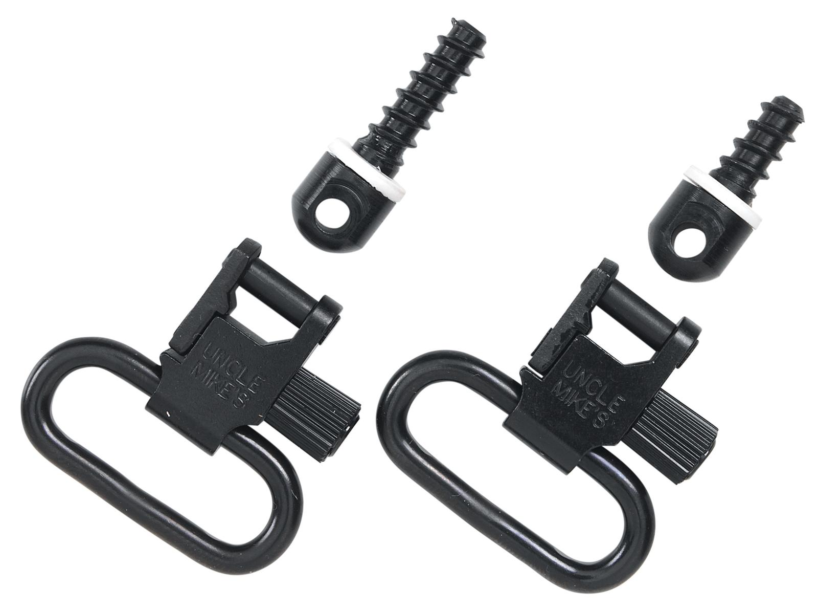 Uncle Mike's 13113 Super Swivel  Quick Detach 115 RGS Tri-Lock Blued 1.25" Loop for Rifles w/Wood Forend