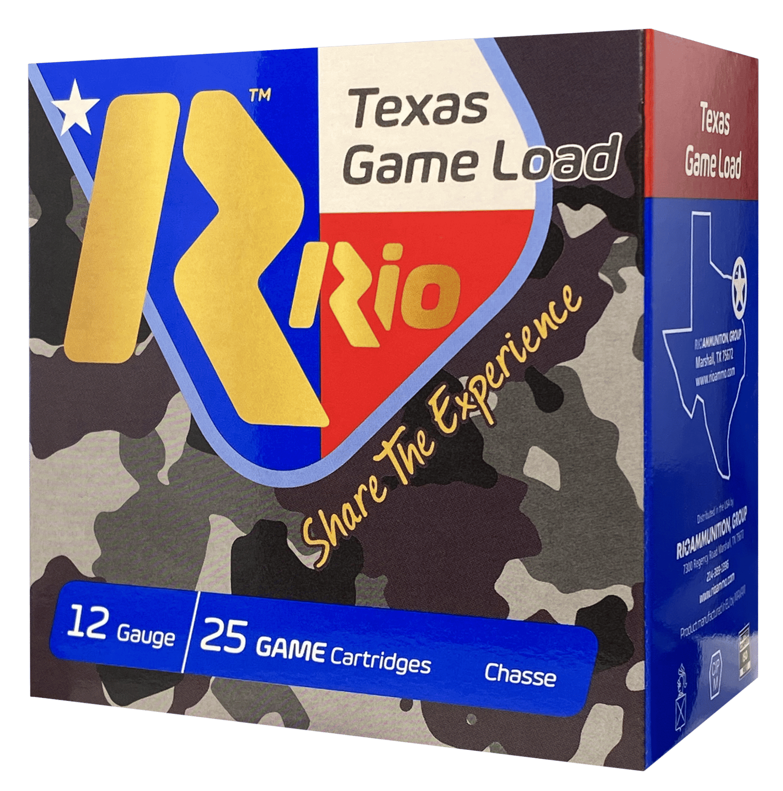 Rio Ammunition TGHV368 Texas Game Load High Velocity 12Gauge 2.75" 1 1/4oz 8Shot 25 Per Box/10 Case