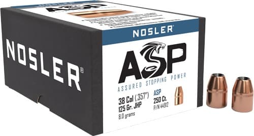NOSLER BULLETS 38 .357 125GR JHP 250CT