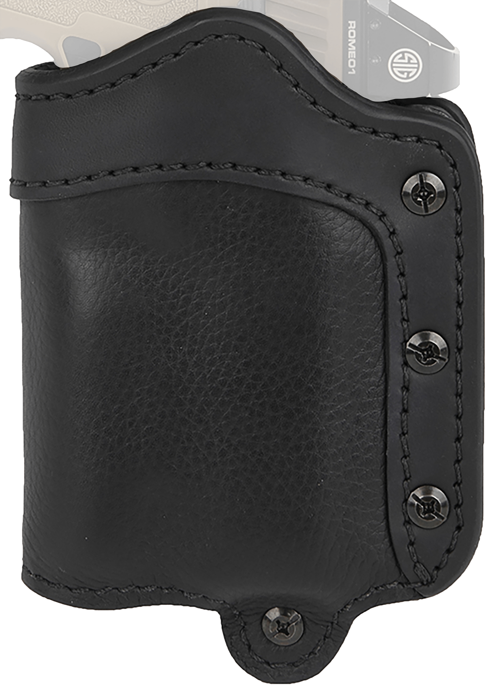 1791 Gunleather UCLB24NSBR Ultra Custom Light Bearing OWB Size 2.4 Night Sky Black Leather Belt Loop Fits Sig P320/Springfield XD-M Right Hand