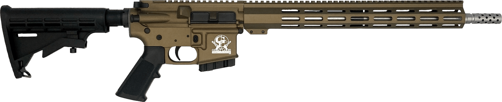 Great Lakes Firearms  AR-15  350 Legend 16" 5+1, Bronze Rec/15" Handguard, Black M4 Stock & A2 Grip, Muzzle Brake