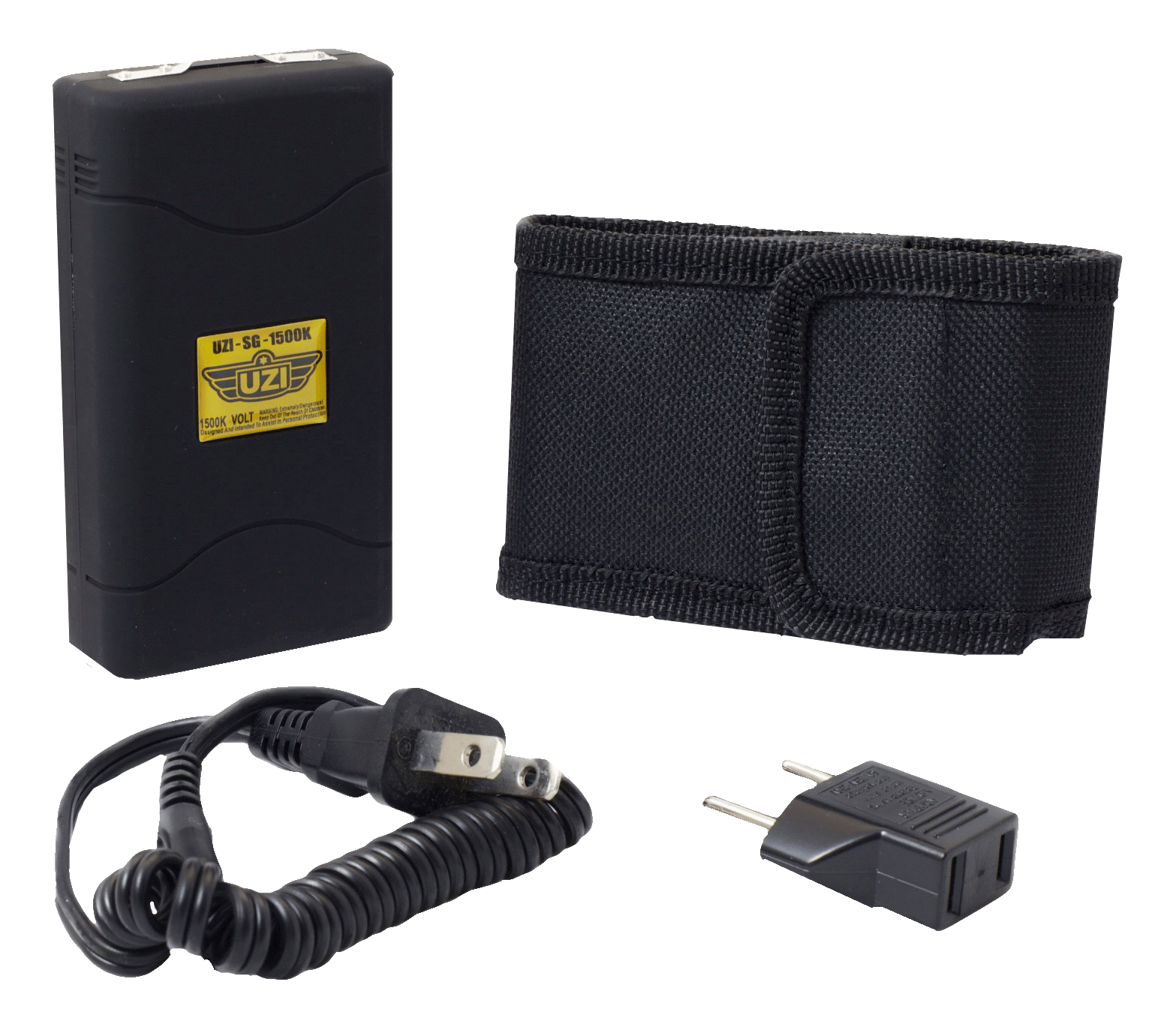 Uzi Accessories UZISG1500 Stun Gun  Black