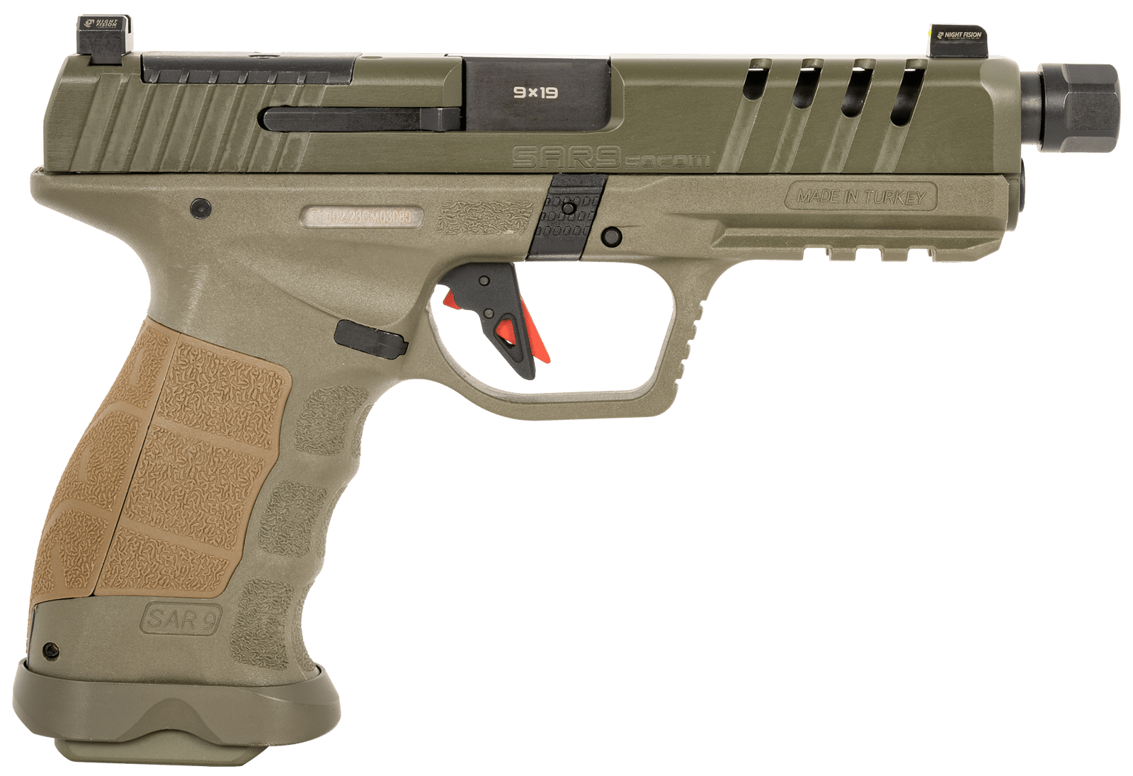 SAR USA SAR9SOCOMOD    SAR9  SOCOM     9MM   17/21