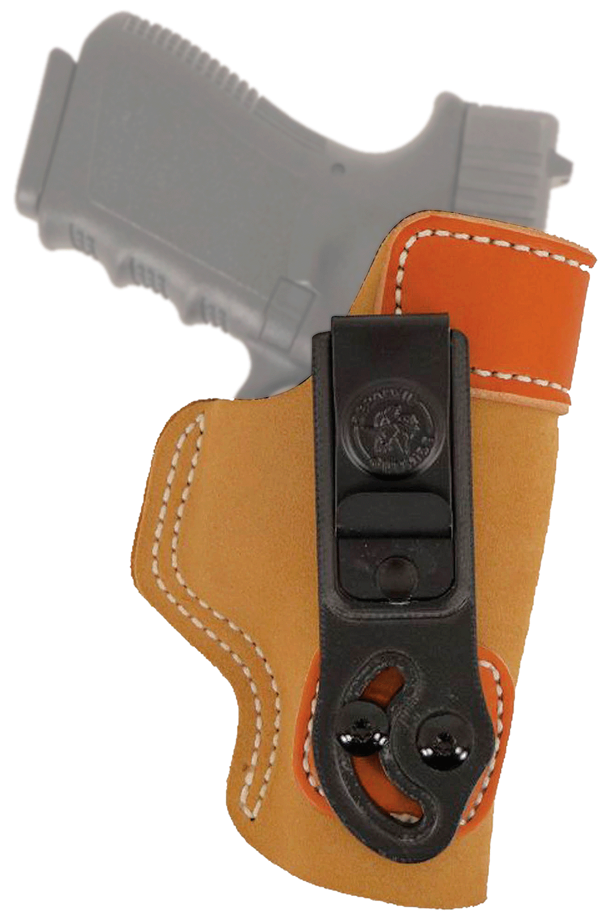 DeSantis Gunhide 106NA80Z0 Sof-Tuck  IWB Tan Leather/Suede Belt Clip Fits Glock 17 Right Hand