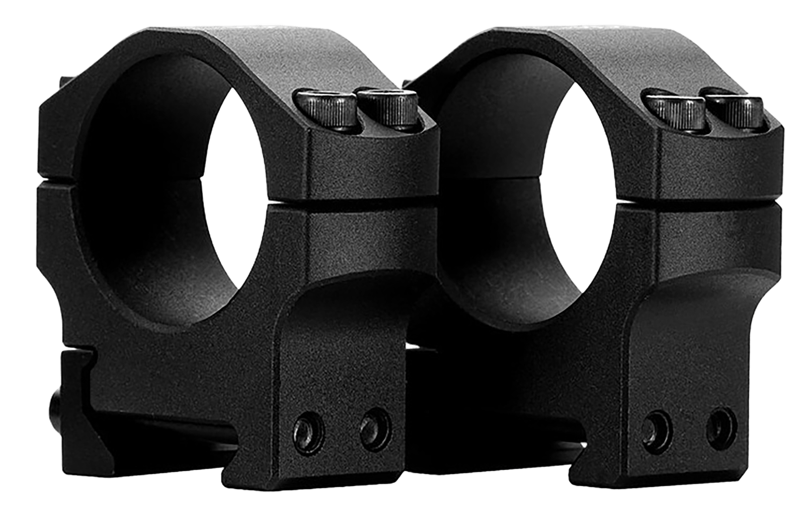 Mdt Sporting Goods Inc 103548BLK Premier Scope Ring Set Black Aluminum 34mm Tube, 1" Medium