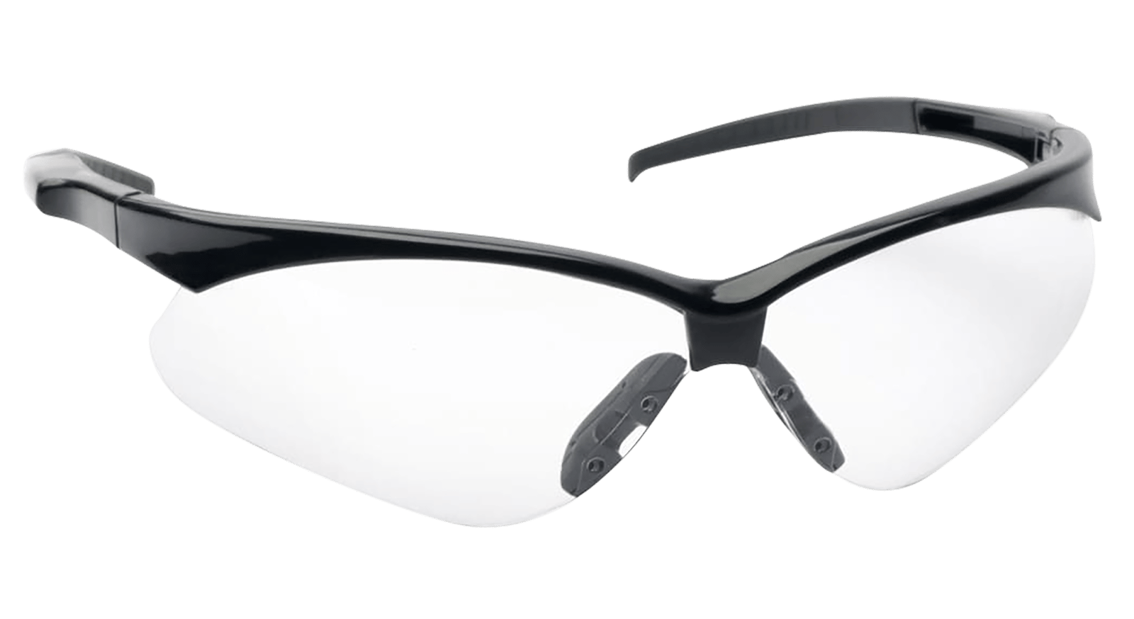 Walker's GWPSGLCLR Sport Glasses Crosshair Adult Clear Lens Polycarbonate Black Frame