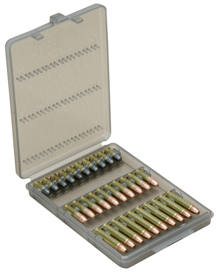 MTM Case-Gard W302241 Ammo-Wallet  22 LR/17 HM2 Clear Smoke Polypropylene 30rd