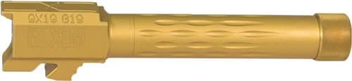 FAXON FITS GLOCK 19 BARREL 9MM FLAME FLUTED THREADED TIN