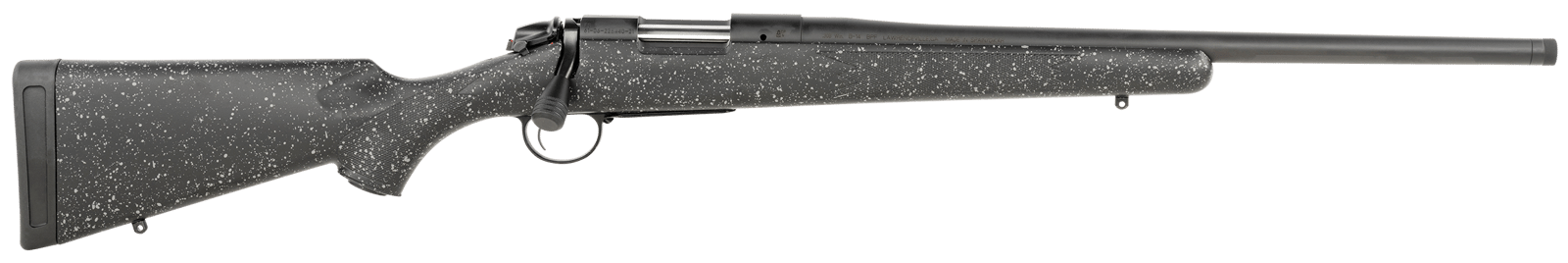 Bergara Rifles B14LM501C B-14 Ridge 300 Win Mag 3+1 24" Graphite Black Cerakote Barrel, Graphite Black Cerakote Steel Receiver, Gray Speckled Black Fixed American Style Stock, Right Hand