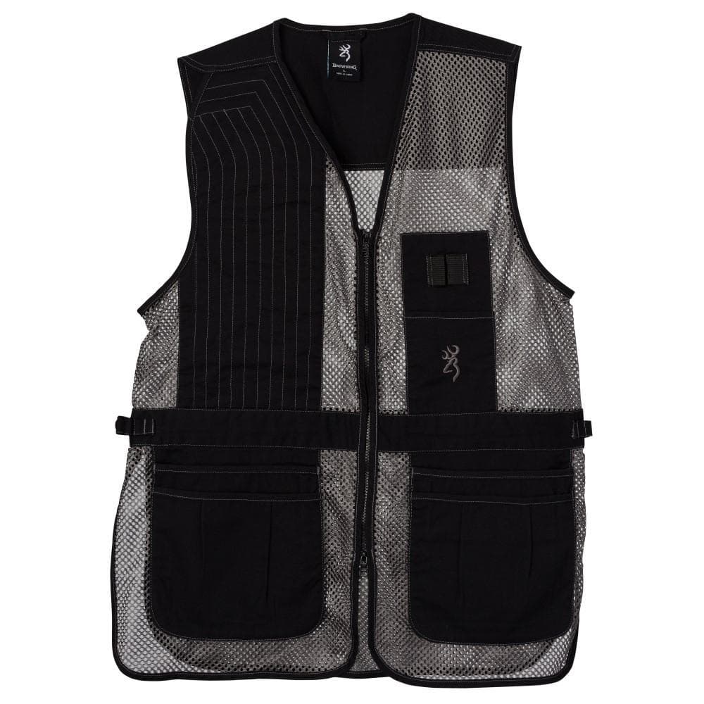 Browning Trapper Creek Mesh Shooting Vest Grey XL