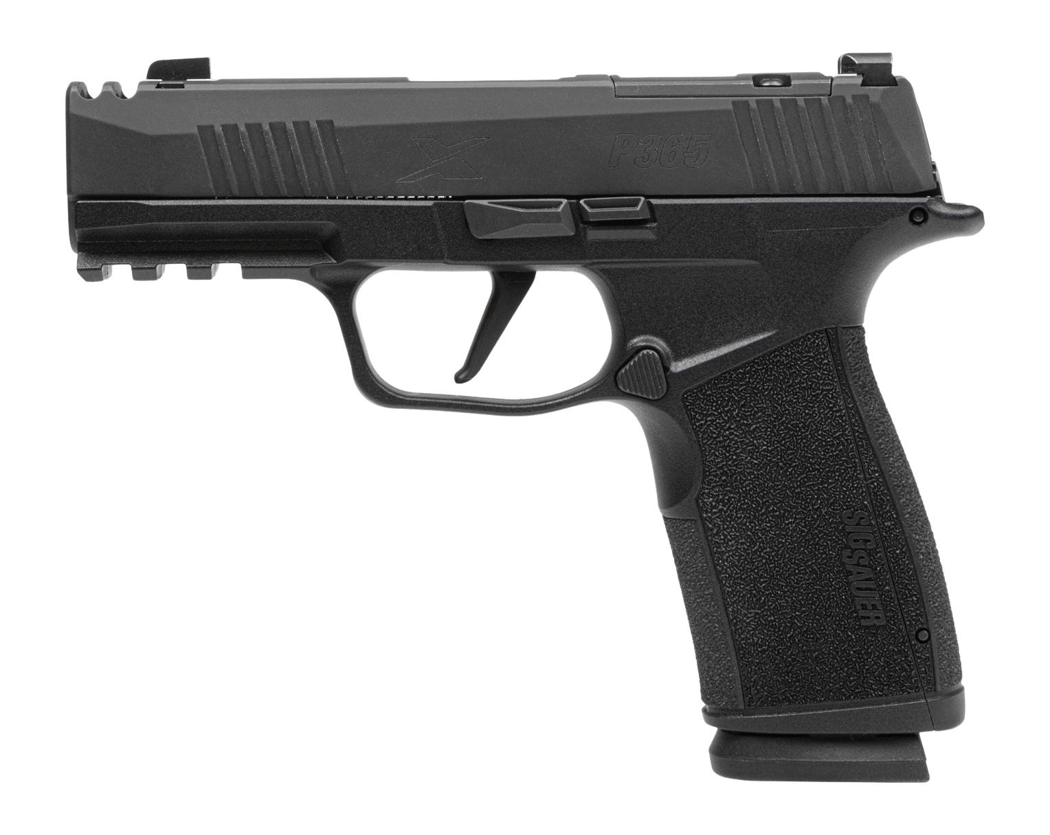 Sig Sauer 365XCA-9-COMP-MS-10 P365 XMacro COMP Compact 9mm Luger 10+1 3.10" Carbon Steel Barrel, Black Nitron Integrated Compensator/Optic Ready/Serrated Stainless Steel Slide & Stainless Steel Frame