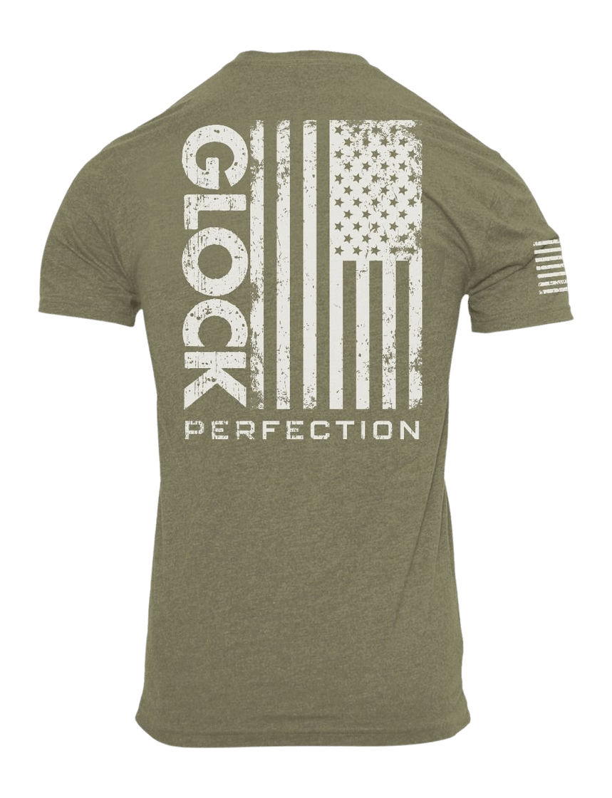 GLK AP96399 PERFECTION FLAG TEE L   GRN