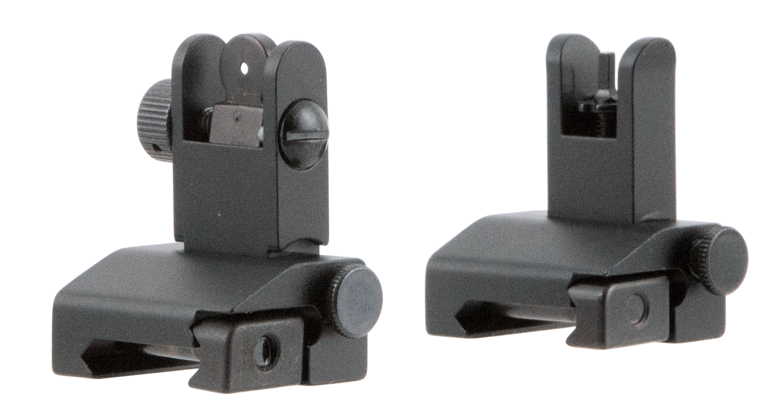 TacFire IS002 Pop Up Iron Sights/Spring Loaded  Black Anodized Flip Up for AR-Platform
