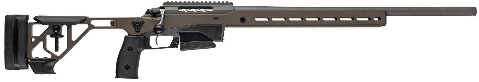 Tikka JRTXATM31224 T3x Ace Target 223 Rem 10+1 24" Threaded Barrel, Bronze Cerakote Picatinny Rail Receiver, M-LOK Handguard, Black Adjustable Stock, Black Polymer Grip