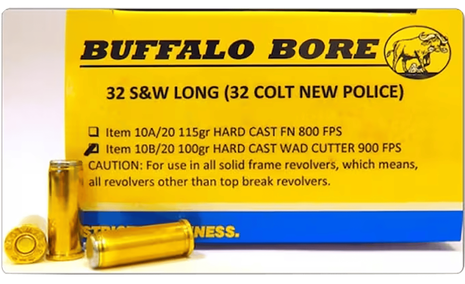 Buffalo Bore Ammunition 26A20 Personal Defense Strictly Business 460S&W Mag 300gr Semi Jacketed Flat Point 20 Per Box/12 Case