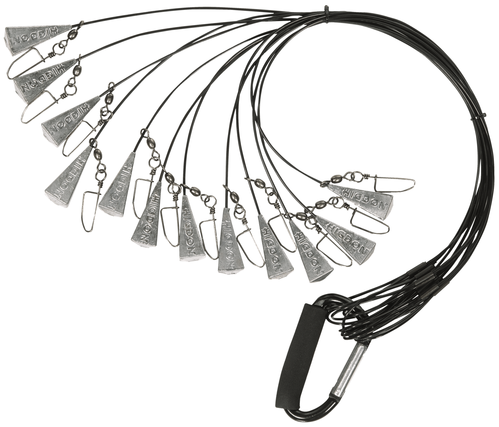 Higdon Outdoors 30330 Battleship Rig  Black 54" Long 12 Pack