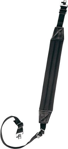 BULLDOG BLACK DELUXE PADDED 1" RIFLE SLING W/ SWIVELS