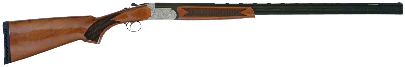 TriStar 30418 Setter S/T  Full Size 410 Gauge Break Open 3" 2rd 28" Black Vent Rib Barrel, Engraved Silver Steel Receiver, Fixed Turkish Walnut Stock, Beretta/Benelli Chokes, Right Hand