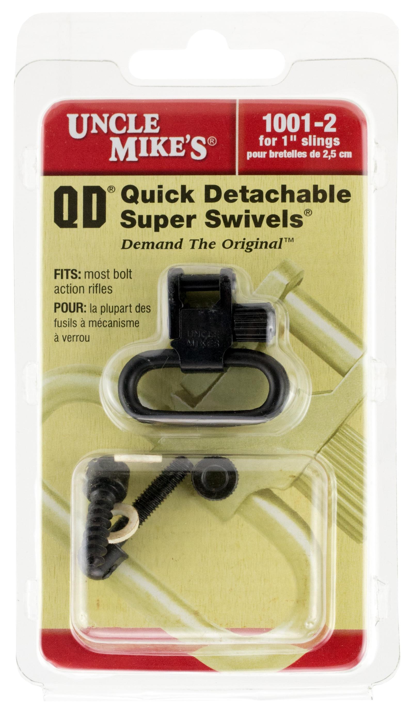 Uncle Mike's MO10012 Super Swivel  Blued 1" Steel Quick Detach