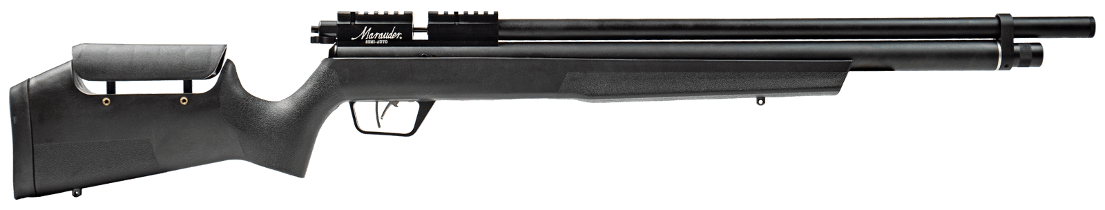 Crosman BP22SAS Marauder Air Rifle PCP 22 10+1 Shot Black Black Receiver Black Fixed w/Adj Cheek Rest Stock