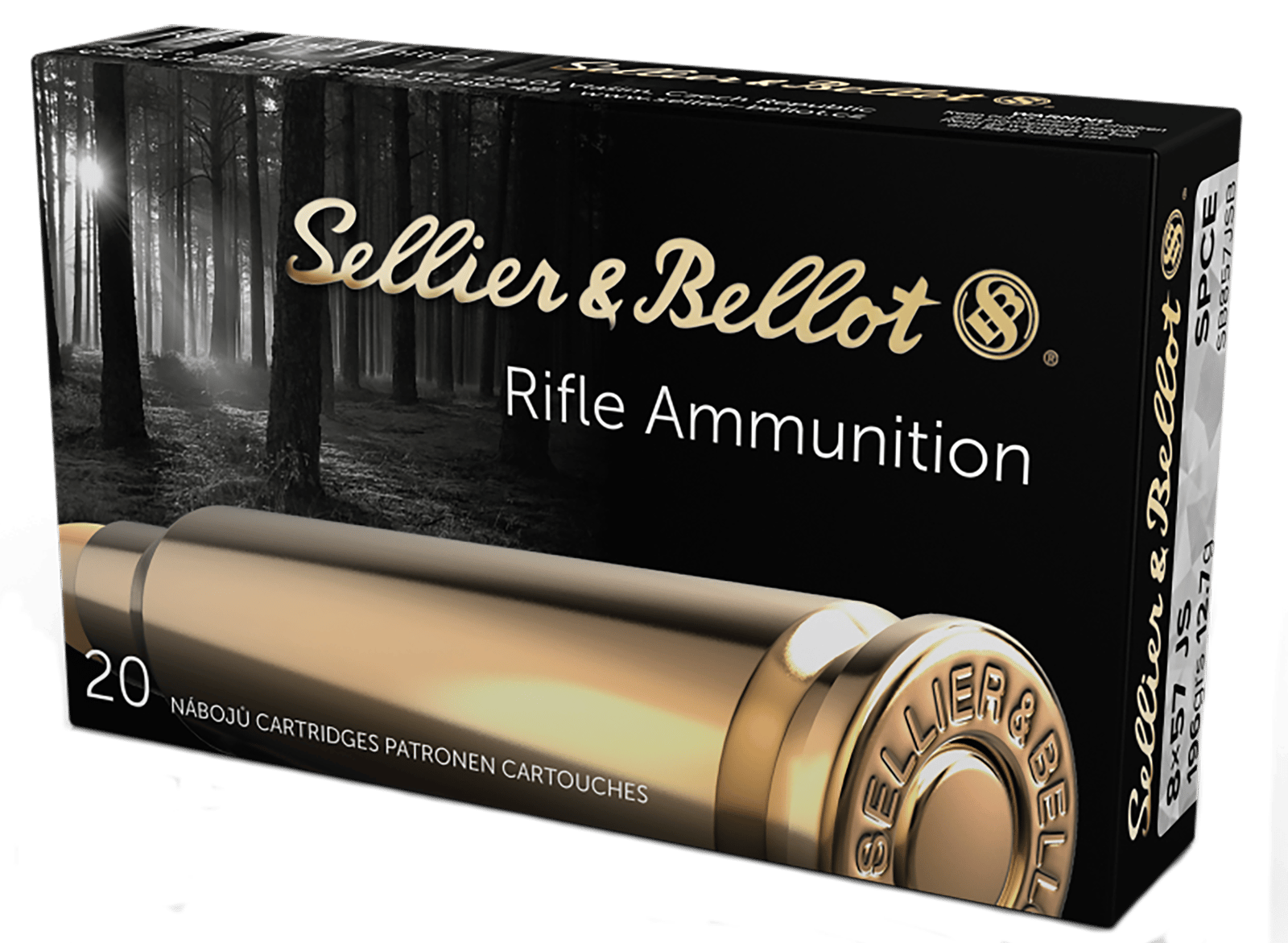 Sellier & Bellot SB857JSB Rifle  8x57JS 196gr Soft Point Cut Through Edge 20 Per Box/20 Case