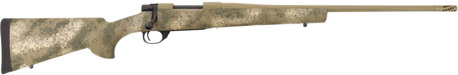 Howa HFN270PR 1500 Fence Line 270 Win 5+1 22" Burnt Bronze Cerakote Threaded Barrel, Burnt Bronze Cerakote Aluminum Drilled & Tapped Receiver, Prairie Reaper Camo Fixed Synthetic Stock, Right Hand
