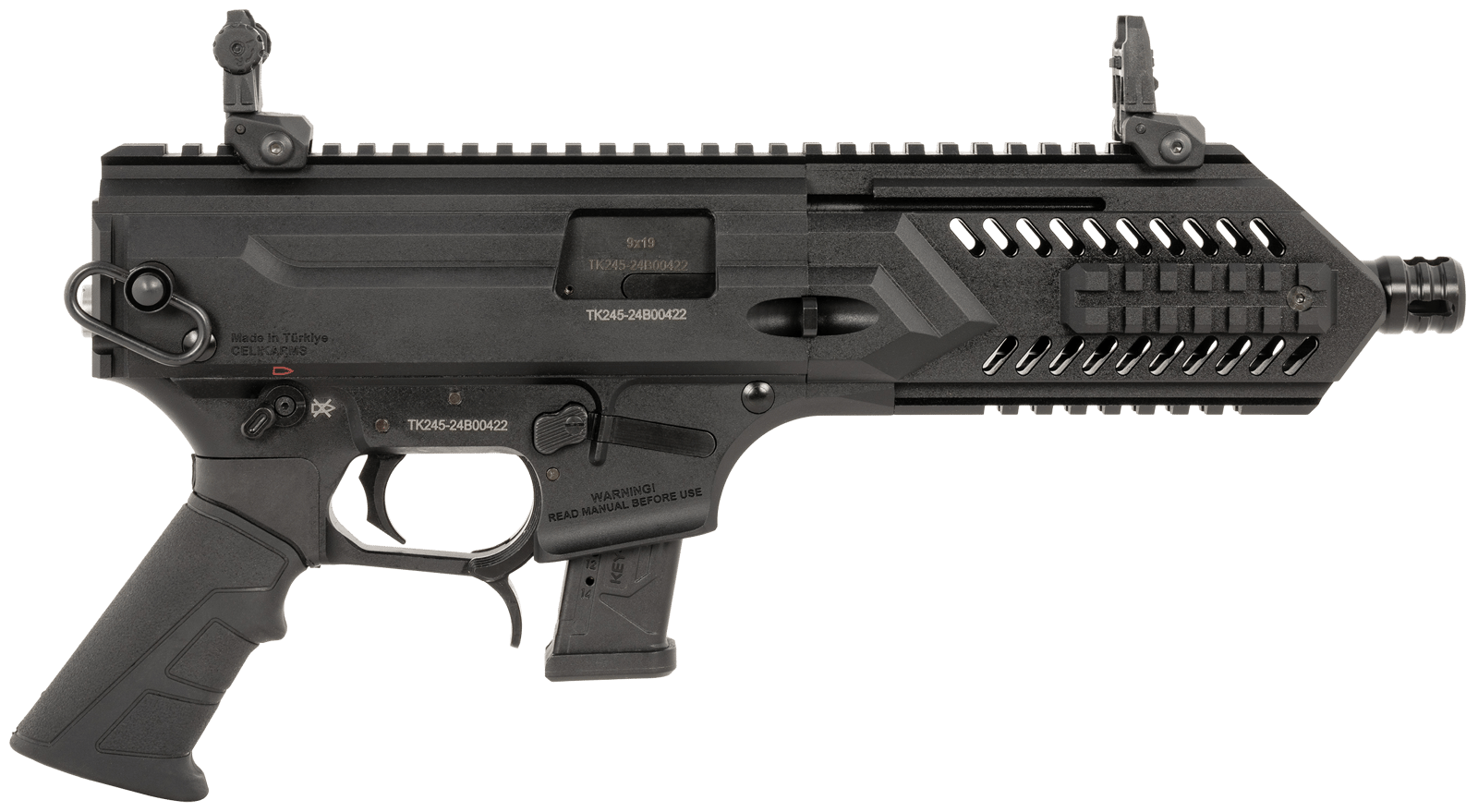 Gforce Arms BLADE8 Blade 8 USA 9mm Luger 15+1 8 Black QPQ Steel Barrel, Black Cerakote Aluminum Picatinny Rail Receiver, Rear Picatinny Rail