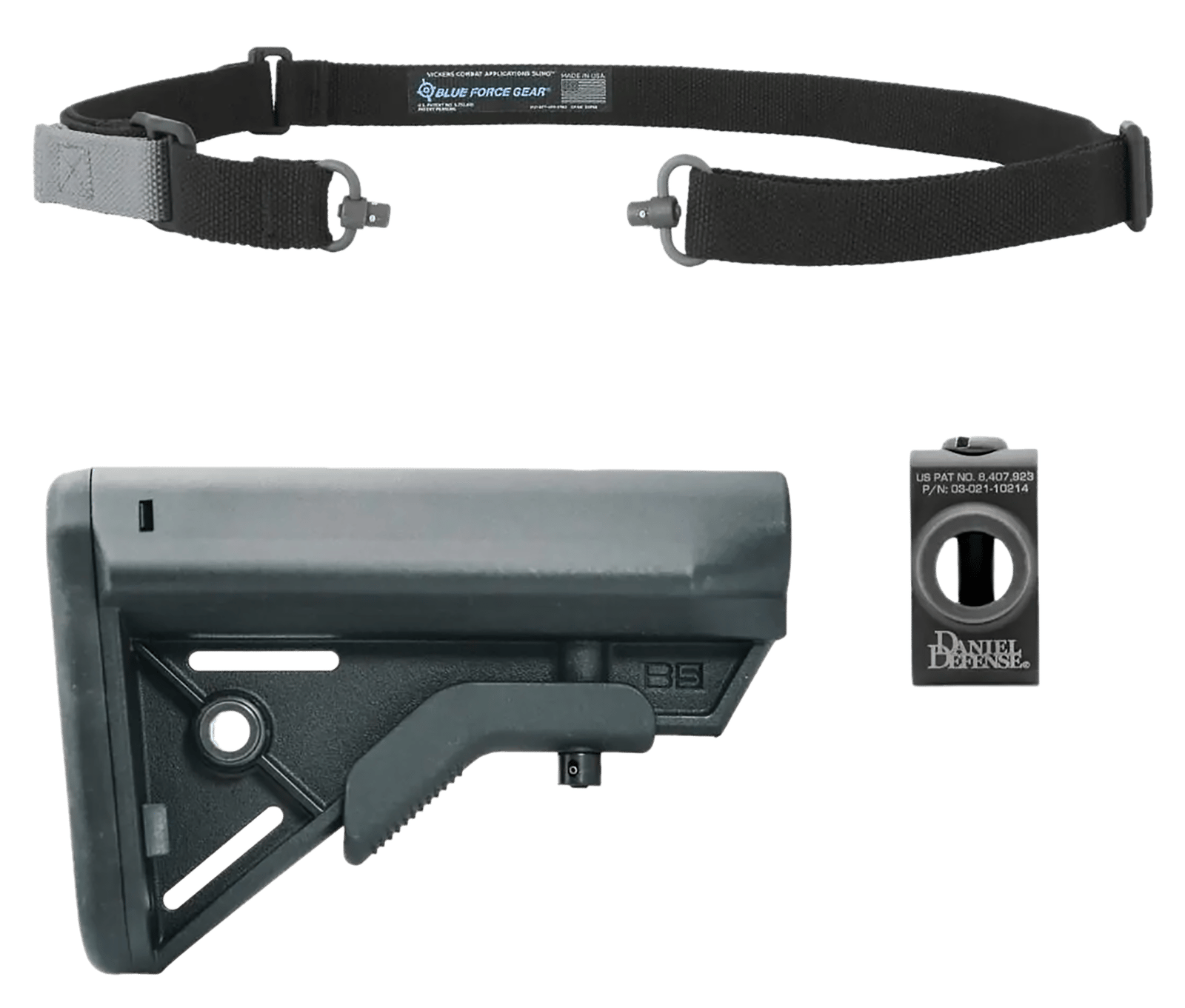 Blue Force Gear KSP0088BK M4 Modern Combat Sling Kit Black
