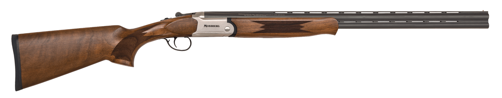 Mossberg 75478 Silver Reserve  Full Size 28 Gauge Break Open 2.75" 2rd 26" Matte Blued Over/Under Vent Rib Barrel, Satin Silver Stainless Steel Engraved Receiver, Fixed Black Walnut Stock, Right Hand