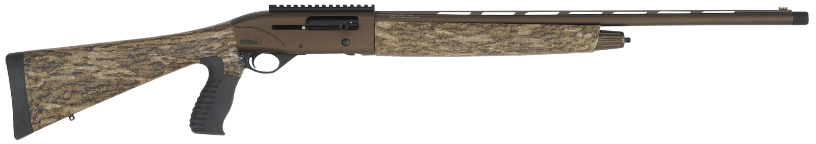 TriStar 24152 Viper G2 Turkey 20 Gauge 3" 5+1 24" Barrel, Bronze Cerakote Receiver, Mossy Oak Bottomland Fixed Pistol Grip Stock, Includes 4 MobilChoke