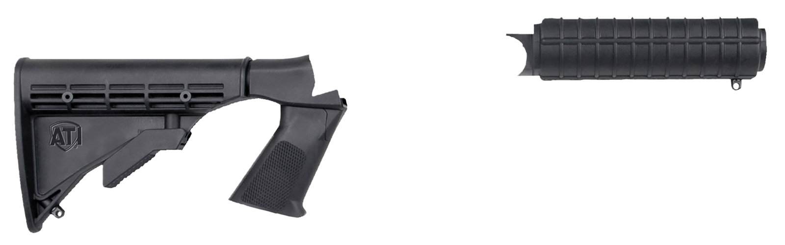 Advanced Technology HRN4100 Shotforce Stock Package Pistol Grip Style Black Synthetic & Ribbed Forend for H&R, New England