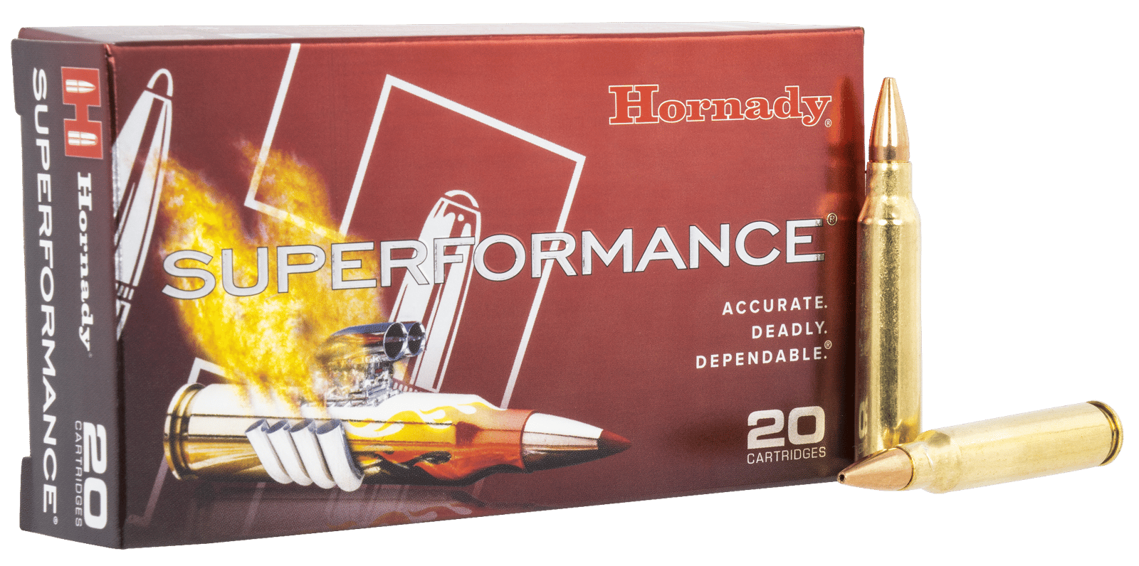 Hornady 812544 Superformance  5.56x45mmNATO 55gr Copper Alloy eXpanding 20 Per Box/10 Case