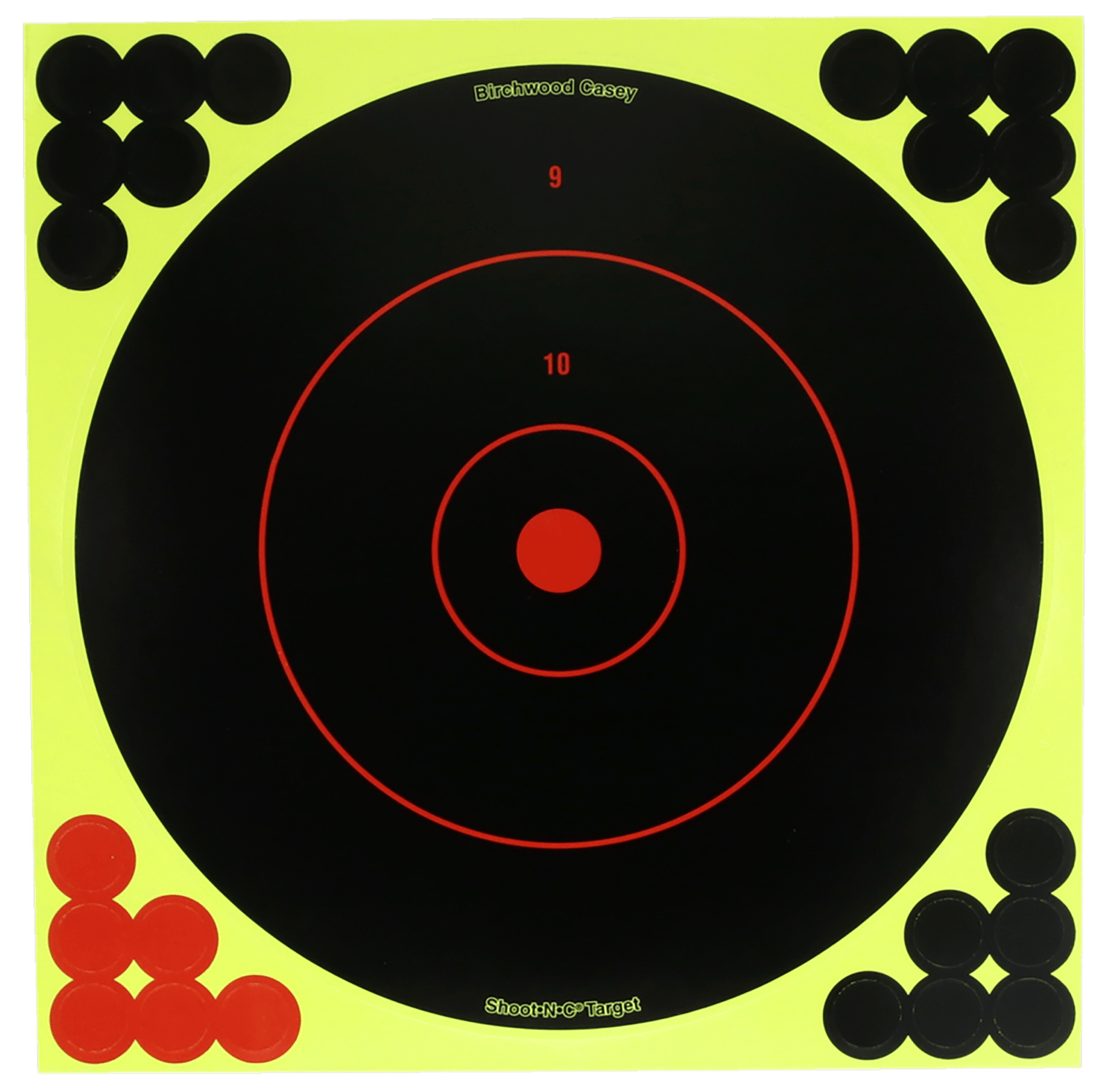 Birchwood Casey TDSNC812PK Target Dispenser  Adhesive Paper 8" Bullseye Includes Pasters 12 PK