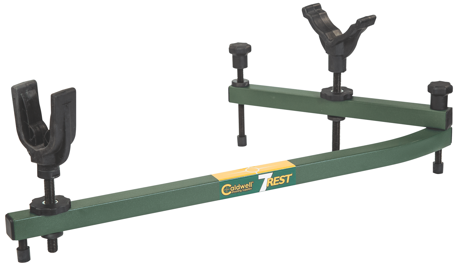 Caldwell 1071001 7-Rest  16-24" Vertical Adjustment, Green Aluminum, Ambidextrous Design for Universal Firearms