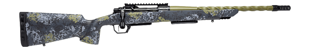 Horizon Firearms HRF-VE2-65CM-22R Venatic 2 6.5 Creedmoor 22" Sage Green Spiral Fluted Threaded Barrel, Black DLC Receiver w/Picatinny Rail, Arca Rail Forend, Artic Moss Iota EKO X Carbon Fiber Stock