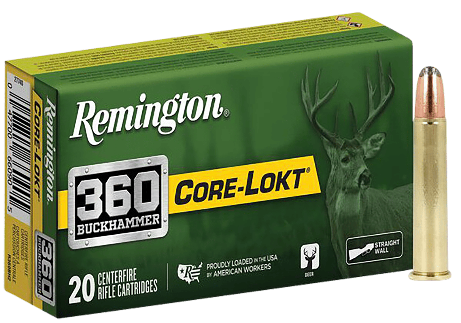 Remington Ammunition R27743 Core-Lokt  360Buckhammer 200gr Soft Point Core-Lokt 20 Per Box/10 Case