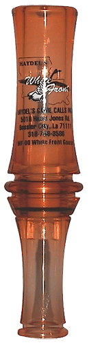 Haydel's Game Calls WF00 White Front  Open Call Specklebelly Sounds Attracts Geese Brown Acrylic