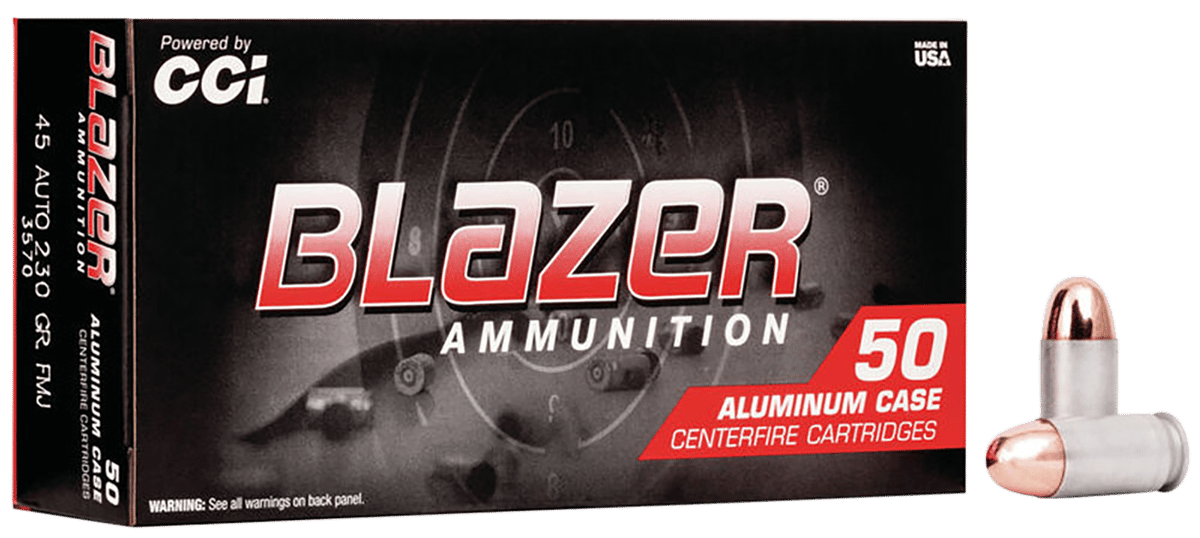CCI 3570 Blazer Handgun 45ACP 230gr Full Metal Jacket 50 Per Box/20 Case
