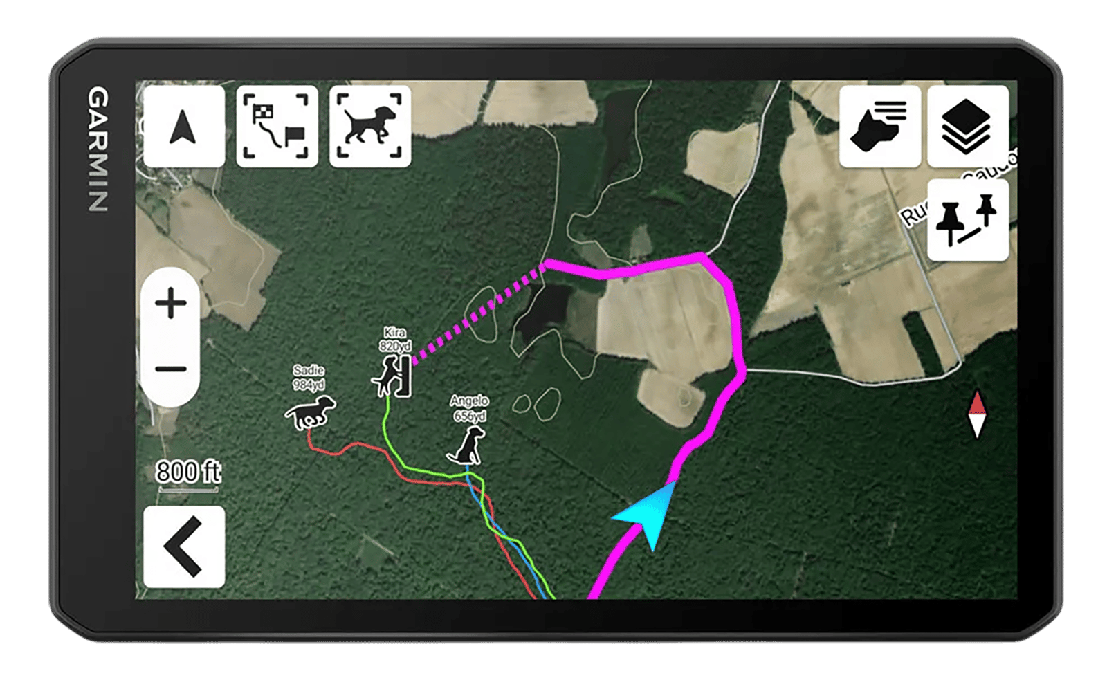 Garmin 0100467600 DriveTrack 72  Dog Tracker/Maps/GPS 16GB Memory Black Compatible w/ iPhone/Android