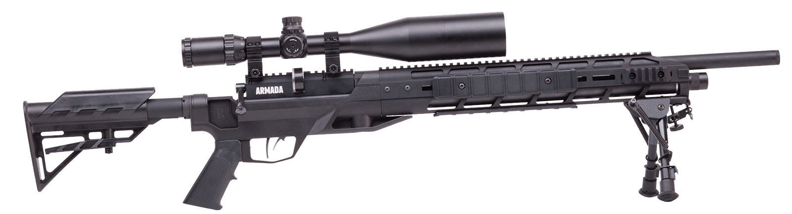 Benjamin BTAP22SX Tactical Armada  PCP 22 Pellet 10+1 Shot Black Black Receiver Black M4 Telescopic Stock Scope 4-16x50mm AO