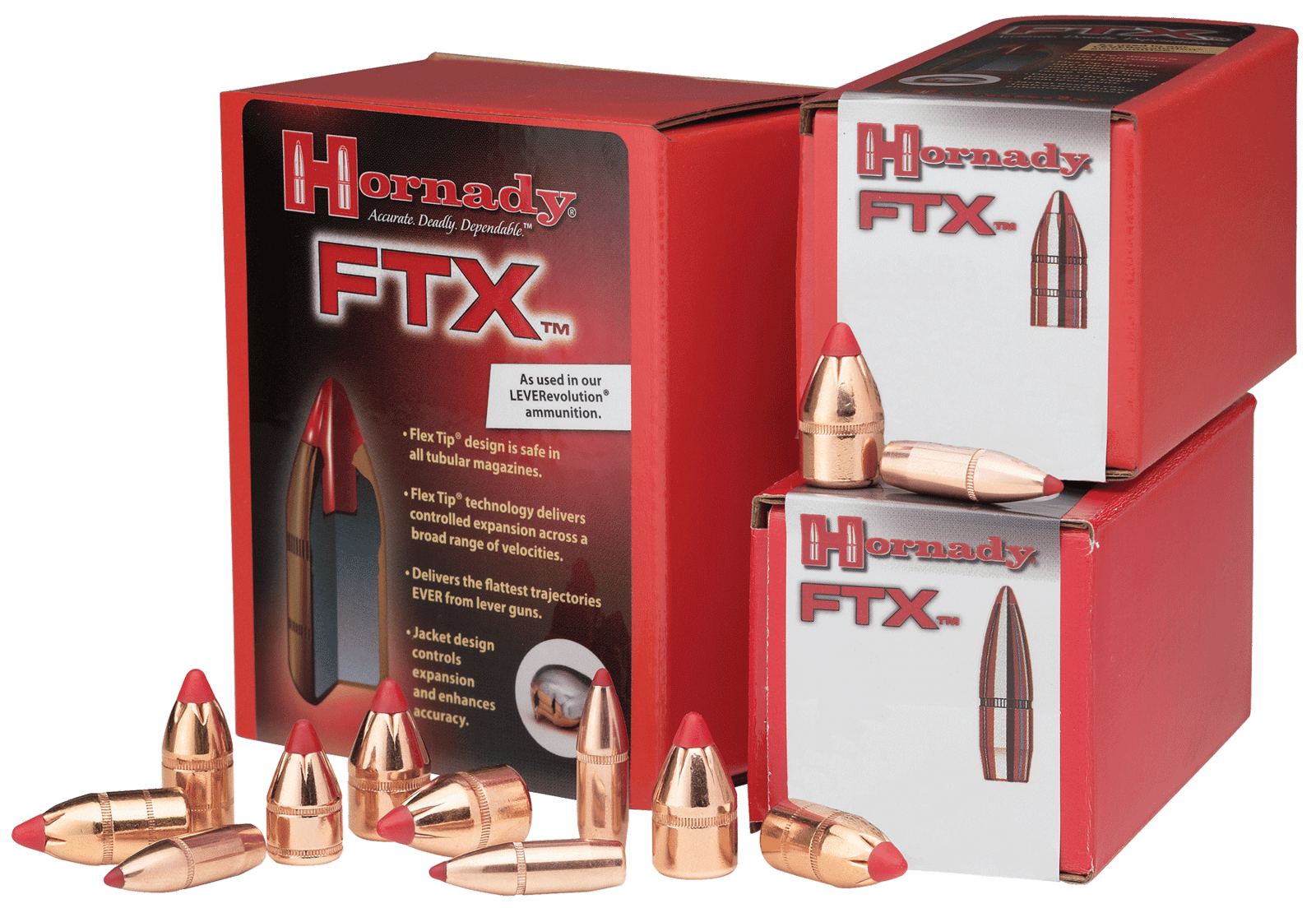 Hornady 45015 FTX  45 Cal .458 325 gr Flex Tip eXpanding 50 Per Box/ 15 Case