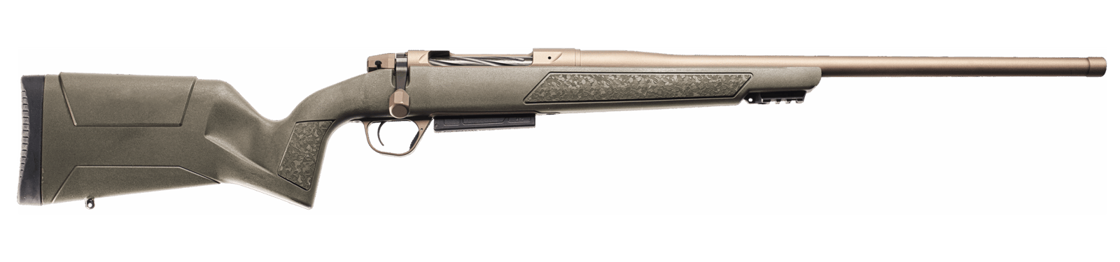 Christensen Arms 801-15036-03 Evoke  7mm BC 4+1 20" Burnt Bronze Cerakote Threaded Barrel, Burnt Bronze Cerakote Drilled & Tapped Receiver, Picatinny Rail Forend, OD Green Fixed Polymer Stock